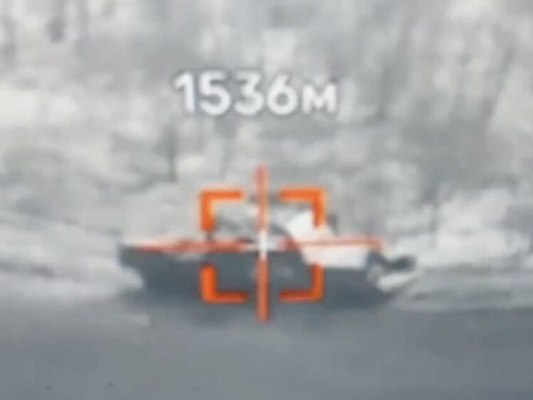 Video captures the moment a Ukrainian exploding drone destroyed one of Russia’s prized Tor-M2 missile systems designed to shoot down drones