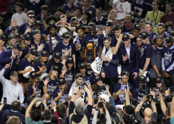 Celebrations, destruction on campus follow UConn victory