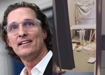 ‘My tray table is what held me down’