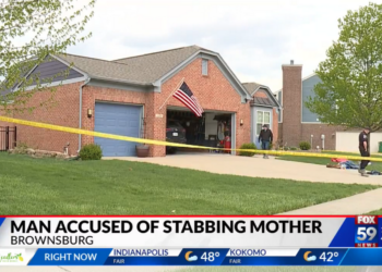 Mom had kitchen knife ‘protruding from her head’ after son stabs her, Indiana cops say