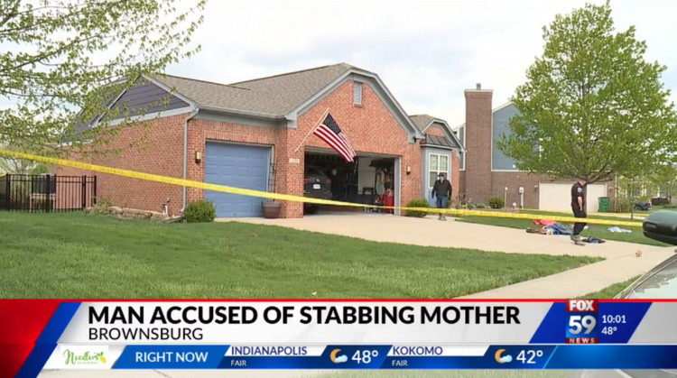 Mom had kitchen knife ‘protruding from her head’ after son stabs her, Indiana cops say