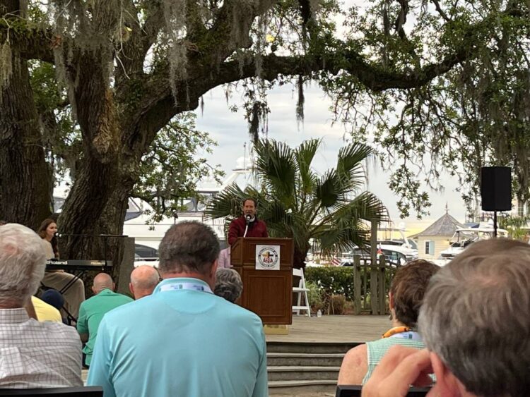 Guess which PGA Tour golfer spoke at sunrise church service ahead of RBC Heritage Sunday?