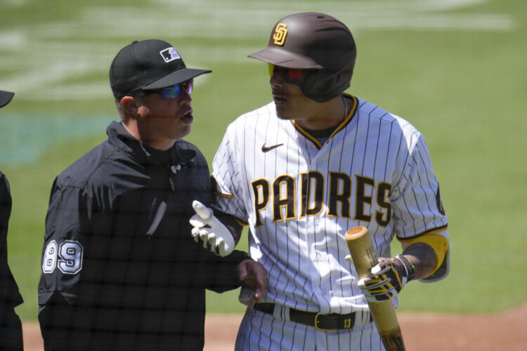 Padres’ Machado ejected after being called out on violation