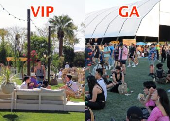 Stunning photos of VIP Coachella events show how the real fun is out of reach for most festivalgoers