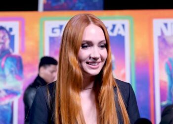 Karen Gillan at the \"Guardians of the Galaxy Vol. 3\" red carpet