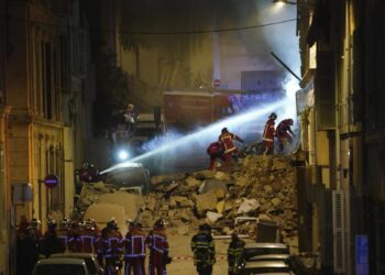 Marseille building collapses in France, fire stymies rescues