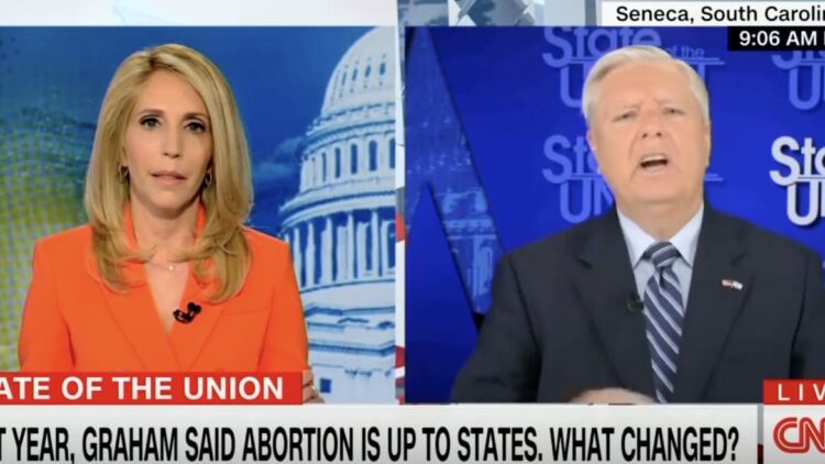 Lindsey Graham Erupts at CNN’s Dana Bash in Tense Exchange Over Abortion Access