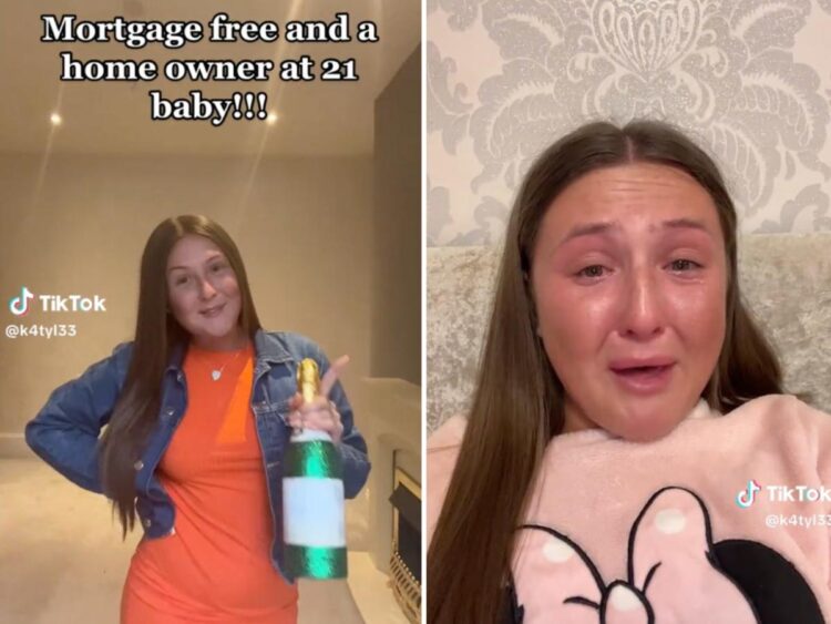 A 21-year-old influencer who announced she just bought a house tearfully addressed backlash about not having a ‘real job’: ‘I do actually work’