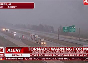 NWS: At least an EF-2 tornado over Turrell, Arkansas