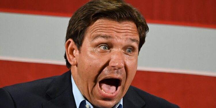 Ron DeSantis Mocked After ‘Buzzword Diarrhea Of The Mouth’ Rant Against ‘Woke’
