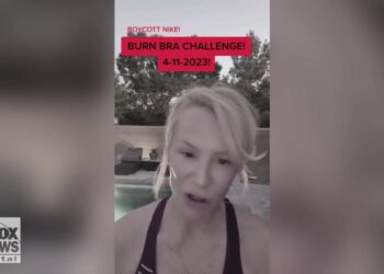 Woman sets Nike sports bra ablaze after brand features trans woman as female product model