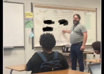 Substitute Teacher Fired After Students Report Pic Of Him Teaching with the N-word Written on Whiteboard