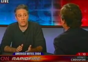 Before Fox News, Tucker Carlson worked at CNN. The show he co-hosted was canceled after a tense on-air exchange where Jon Stewart called him a ‘dick.’