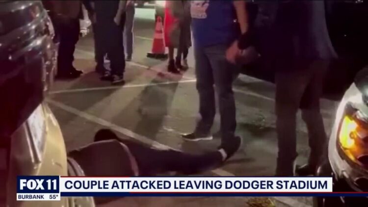 Video shows older man beaten in Dodger Stadium parking lot after Elton John concert