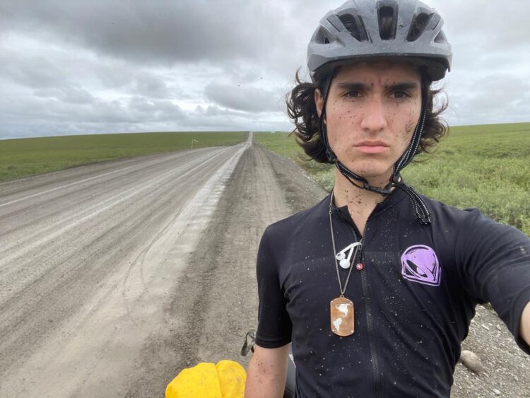 A 17-year-old from Los Angeles says he spent 17 months cycling 20,000 miles from Alaska to Argentina. He got robbed in Mexico, spent a month in hospital in Colombia, but wants to get back on the road again.
