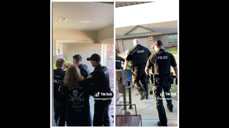 Teen’s ear piercing gets his dad arrested at their Arkansas home, video shows