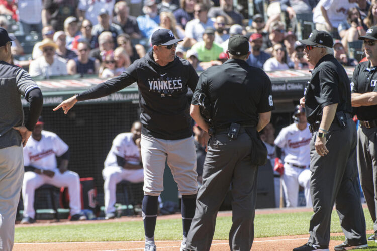 Yankees manager Boone ejected after bizarre review in first