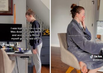 A woman captured the moment she was laid off by Amazon in a Wes Anderson-style clip — as a part of the burgeoning TikTok trend