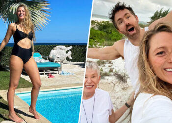 Blake Lively posts bathing suit pics from sunny vacation with Ryan Reynolds — and their moms