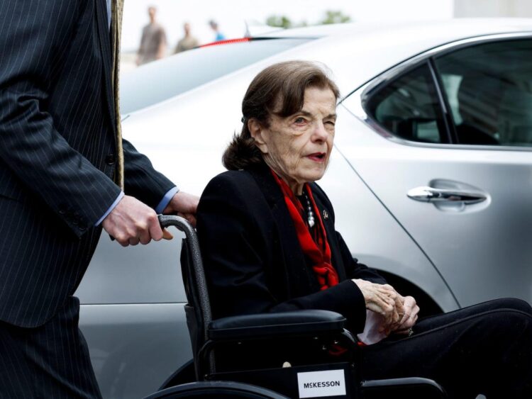 Dianne Feinstein’s staff makes sure the senator never walks around the Capitol by herself out of concern for what she might say to reporters amid her declining health and old age, report says