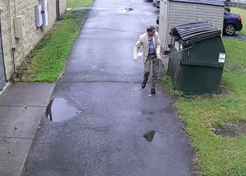 Principal bolts after he opens dumpster behind school — and a creature emerges