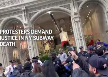Protesters demand justice in NY subway death