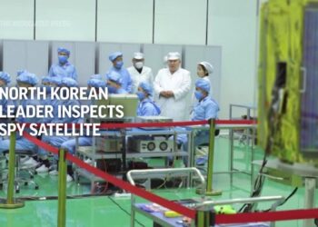 North Korea says Kim Jong Un inspects spy satellite