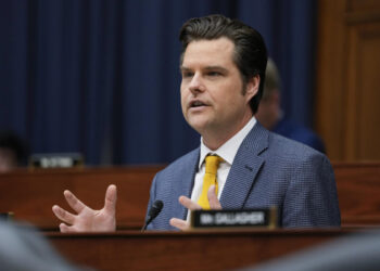 Another woman threw a drink at US Rep. Matt Gaetz in Florida