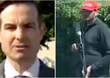 Reporter Slammed For ‘Both Sides’ Tweet On Man Who Carries AR-15 At School Bus Stop