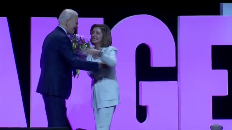 Biden honors Nancy Pelosi at EMILY’s List gala