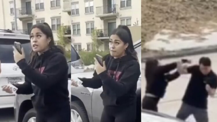 Viral video shows woman attacking group of Asians following LA car collision