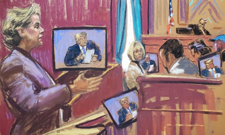 Trump is ‘nonstop’ liar who destroyed E Jean Carroll’s reputation, jury hears