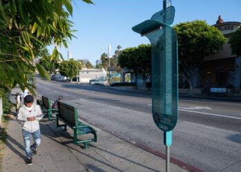 Los Angeles ridiculed for ‘life-changing’ female shade poles