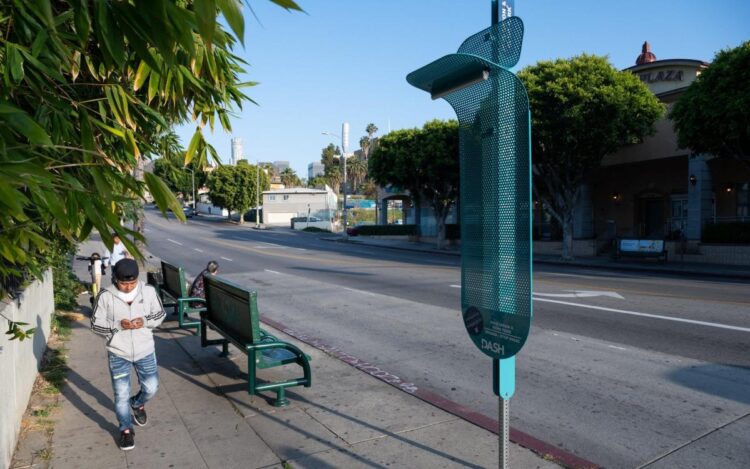 Los Angeles ridiculed for ‘life-changing’ female shade poles