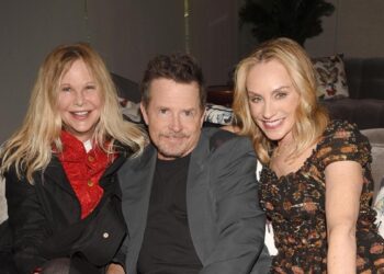 Meg Ryan seen for first time in 6 months as she supports pal Michael J Fox at documentary screening