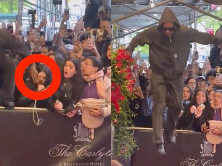 A$AP Rocky shocked onlookers as he hopped over a barricade to get into a hotel before the Met Gala, video appears to show
