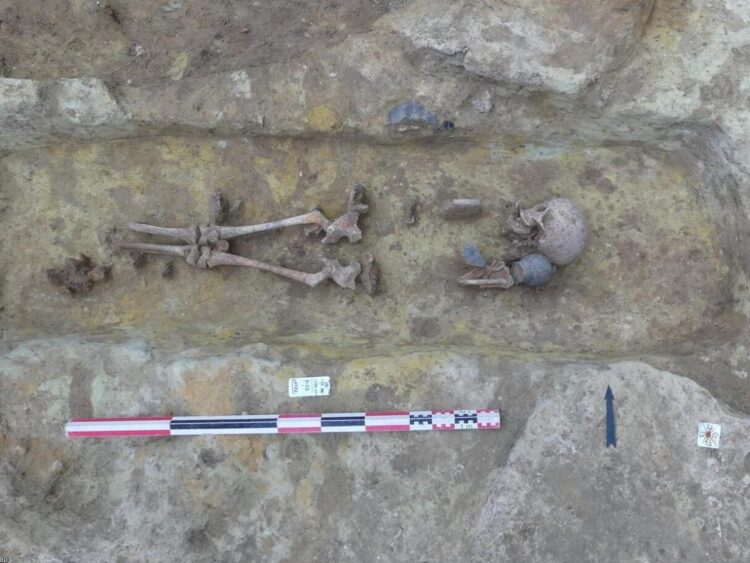 A commuter train excavation near Notre Dame Cathedral has uncovered a 2,000-year-old necropolis containing bodies buried with coins in their mouths and an entire pig skeleton