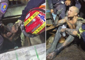 An American tourist fell into an uncovered manhole in the ‘sin city’ of Thailand. He was rescued 4 hours later, but he said it felt like days.