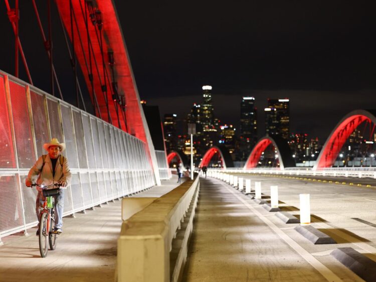 A California teenager fell to his death trying to film a social media stunt on Los Angeles’ new $500 million bridge: police