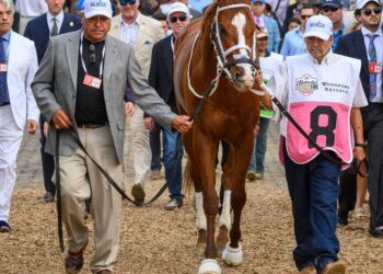 What was that thing on Derby winner Mage’s nose? And why one company was happy he wore it