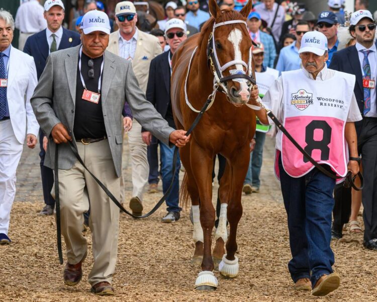 What was that thing on Derby winner Mage’s nose? And why one company was happy he wore it
