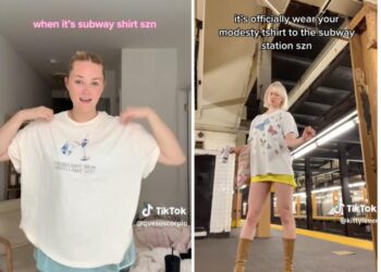 Women are encouraging each other to wear ‘subway shirts’ on public transport to shield their summer looks from the eyes of ‘strange men’