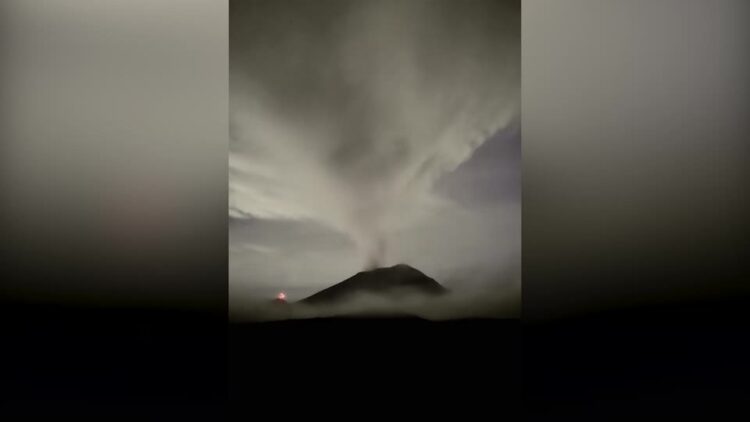 Mexico’s Popocatepetl volcano spews smoke and ash