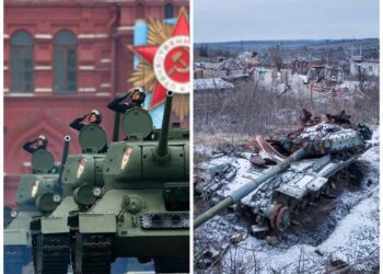 Russia is cancelling Victory Day celebrations to hide its military losses, and is using alleged Kremlin drone strike as an excuse, experts say