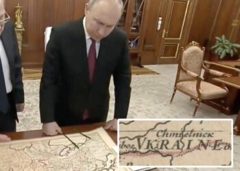 Putin claimed a 400-year-old map proved Ukraine isn’t a real country, not noticing it has ‘Ukraine’ written on it
