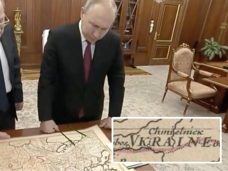 Putin claimed a 400-year-old map proved Ukraine isn’t a real country, not noticing it has ‘Ukraine’ written on it