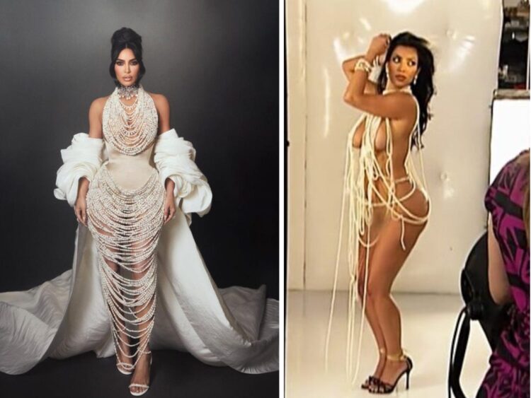 Kim Kardashian’s Met Gala look is a shapewear-ified reference to the ‘you’re doing amazing sweetie’ meme