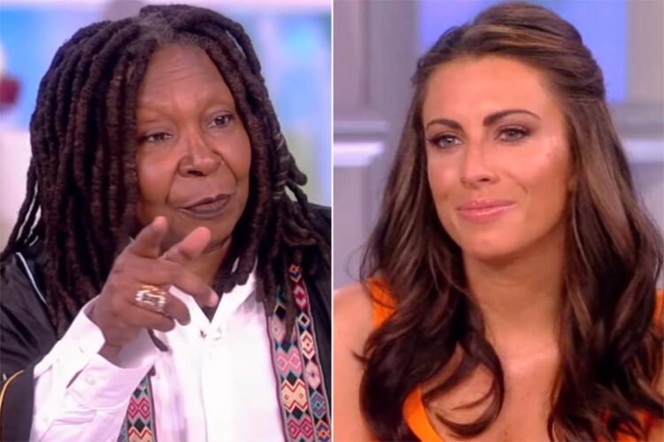 The View cohost’s face cracks as Whoopi Goldberg challenges her to call ‘former boss’ Donald Trump