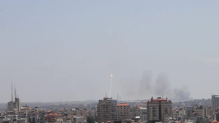 Rockets launch from Gaza after Israeli strikes
