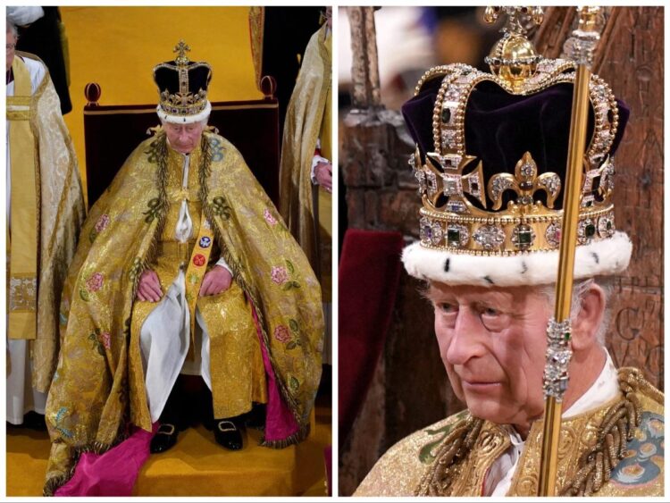 Photos show the moment Charles was officially crowned king, making history as the oldest British monarch